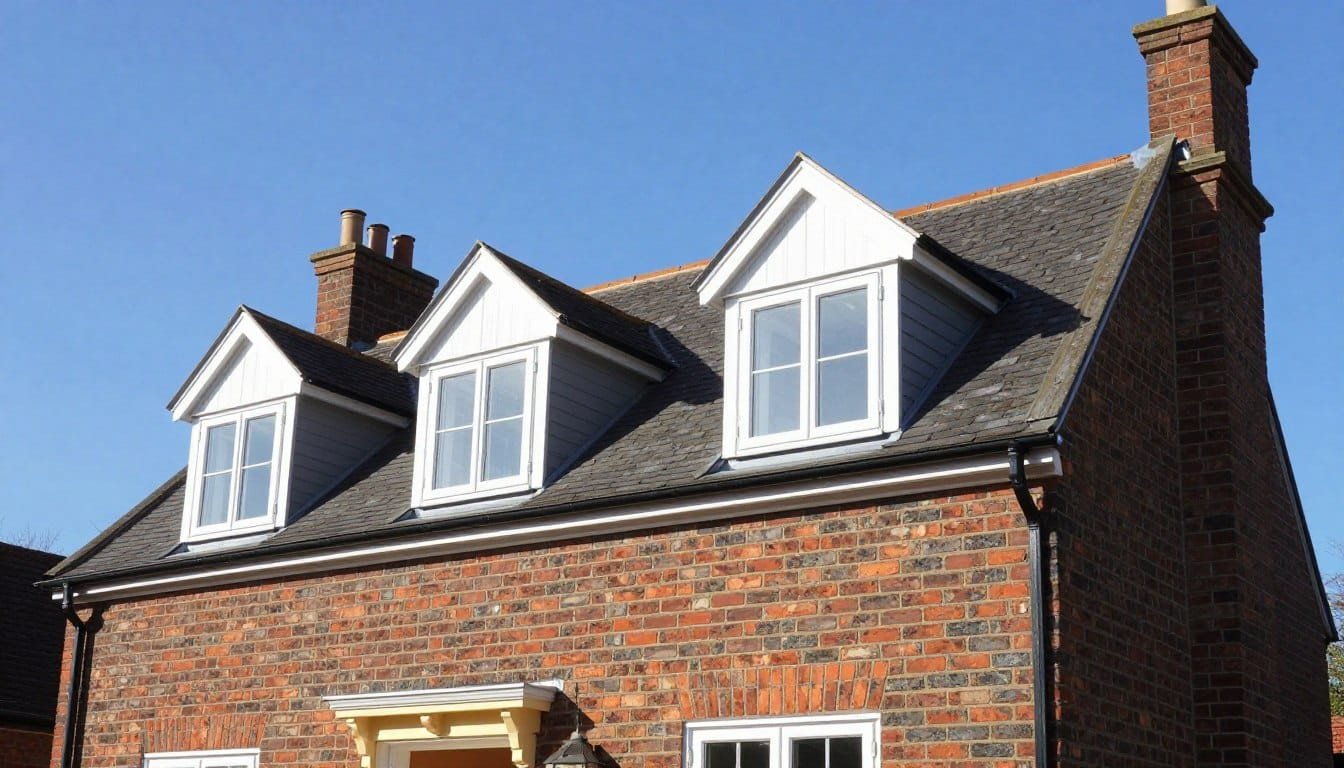 Completed loft conversion in Bicester showing bedroom with en-suite