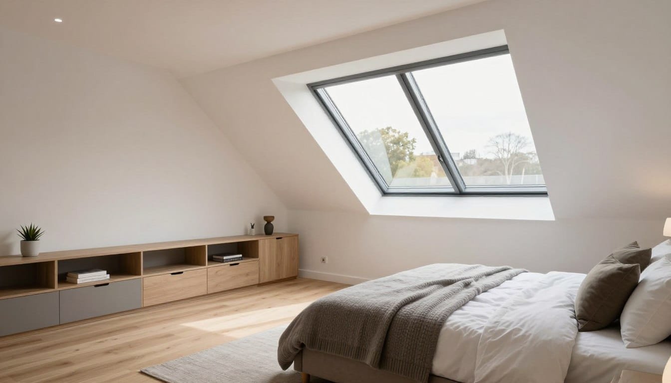Light-filled loft room designed for a Didcot home